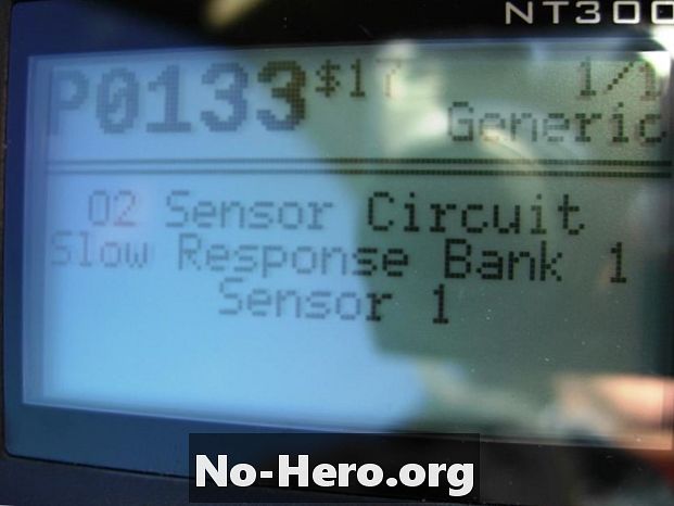 P0133 - Sensor oksigen yang dipanaskan (HO2S) / sensor oxgen (O2S) 1, tindak balas bank-1